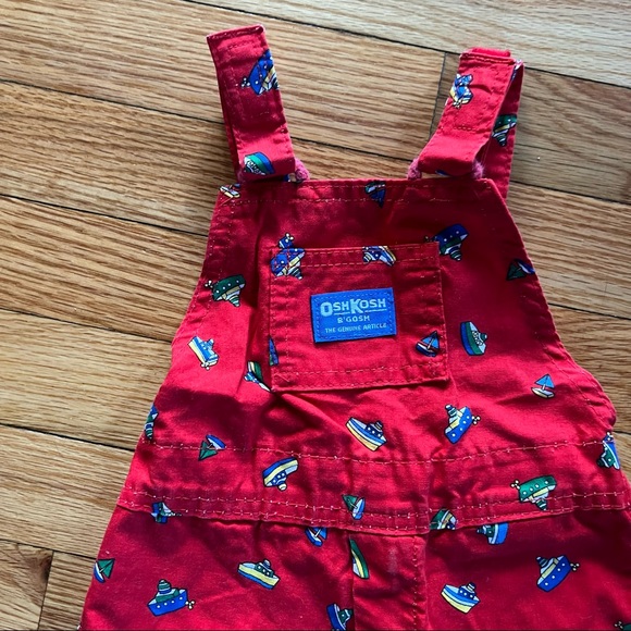 🇺🇸🛳Oshkosh Vintage Toddler Made in the USA Boat Overalls🛳🇺🇸 - Picture 3 of 12